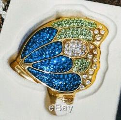 Rare Estee Lauder Cristal Papillon Lucidity Poudre Miroir Compact Glitter Bug