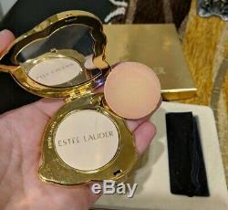 Rare Estee Lauder Cristal Papillon Lucidity Poudre Miroir Compact Glitter Bug