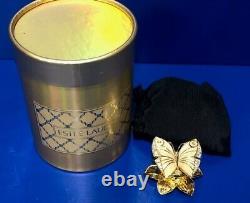 Vintage Estee Lauder Enchanted Butterfly Solid Perfume Compact W Box Beautiful