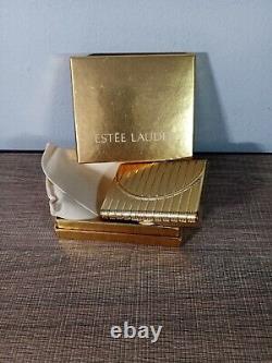 Vintage Estee Lauder Enveloppe Dorée Poudre Compacte Pressée NIB Blush Nude