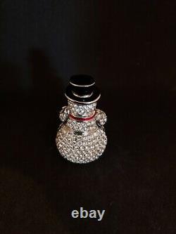 Vintage Estee Lauder Magnifique Scintillant Snowman Parfum Compact